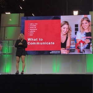 Shayda Torabi Speaker USA CBD Expo in Miami Florida August 4, 2019