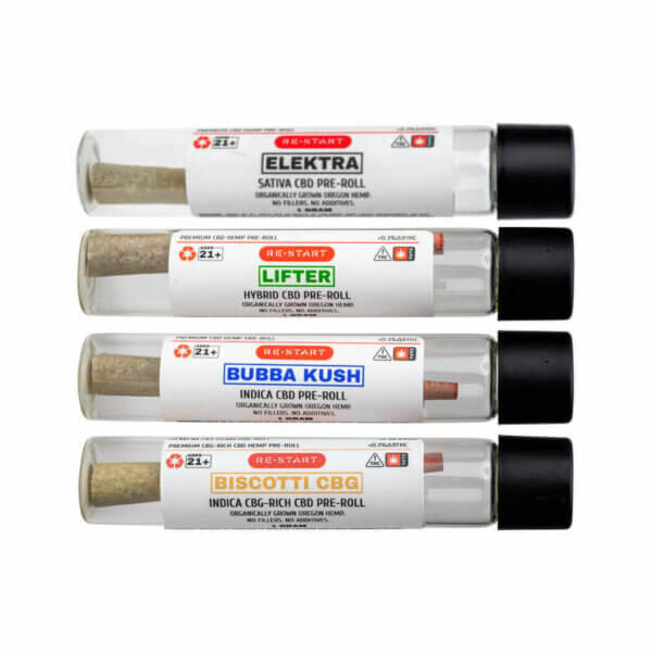 RESTART CBD Pre-rolls 4-count Variety Bundle