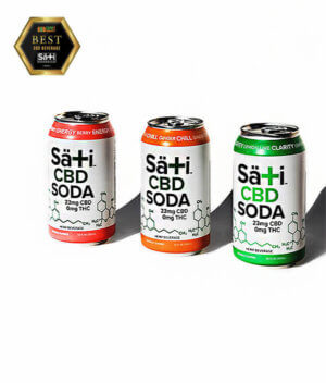 Sati Soda Voted Best CBD Sota available at RESTART CBD Austin