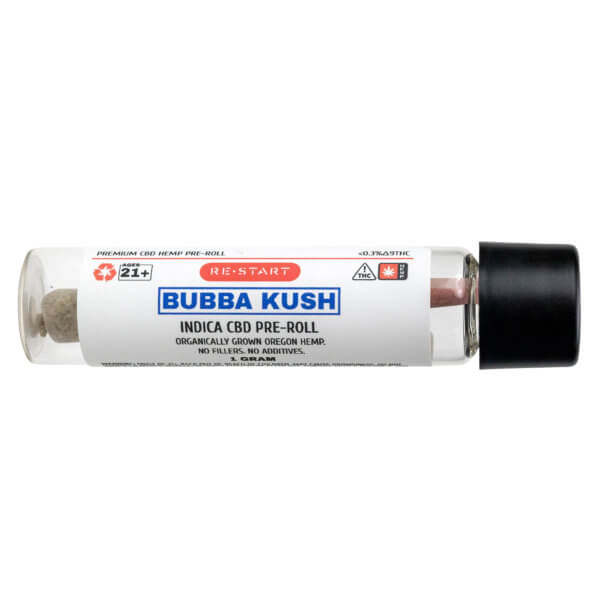 CBD_BubbaKushPreRolls_1ct_RESTART_CBD_AUSTIN_TX_1