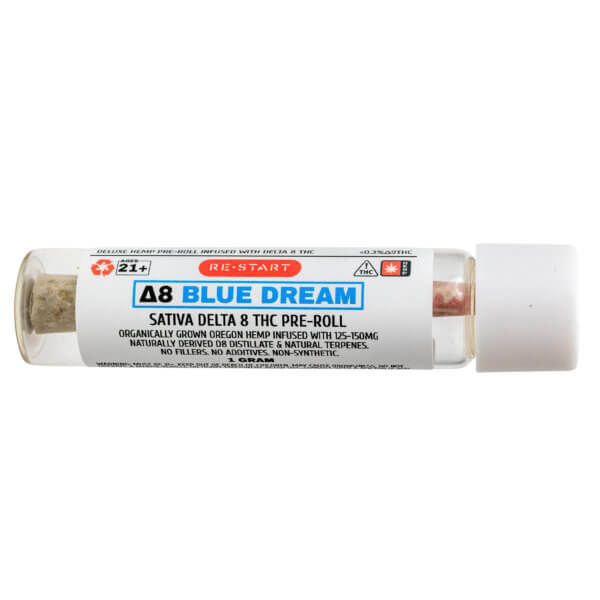 DELTA8THC_BlueDreamPreRolls_1ct_RESTART_CBD_AUSTIN_TX_1-2