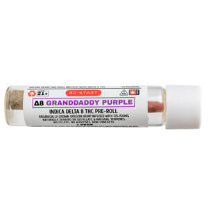 DELTA8THC_GranddaddyPurplePreRolls_1ct_RESTART_CBD_AUSTIN_TX_1