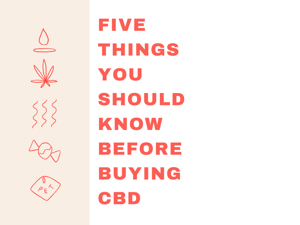 FIVE THINGS YOU SHOULD KNOW BEFORE BUYING CBD