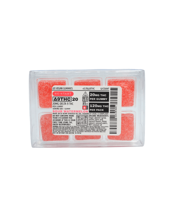 DELTA 9 THC WATERMELON GUMMY RESTART CBD