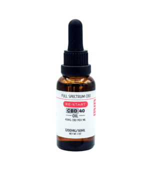 full spectrum cbd 40mg_ml 30ml bottle- restart cbd, austin texas front