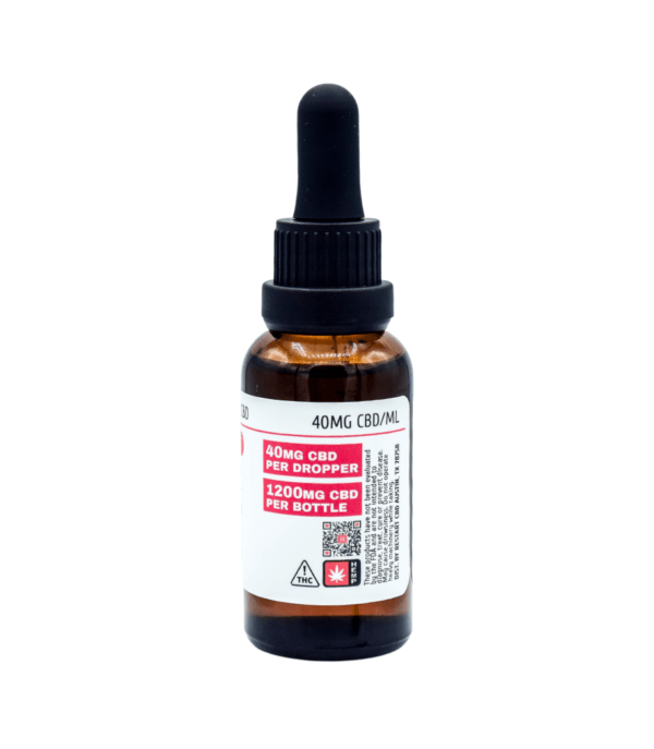 full spectrum cbd 40mg_ml 30ml bottle- restart cbd, austin texas side 1