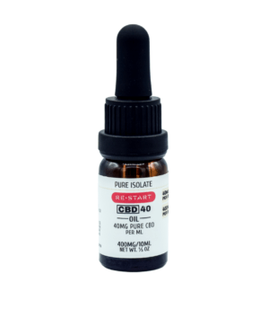 pure cbd 40mg_ml 10ml bottle- restart cbd, austin texas front