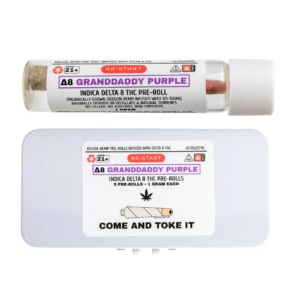 DELTA8THC_grandaddypurpPreRolls_1ct_RESTART_CBD_AUSTIN_TX_1