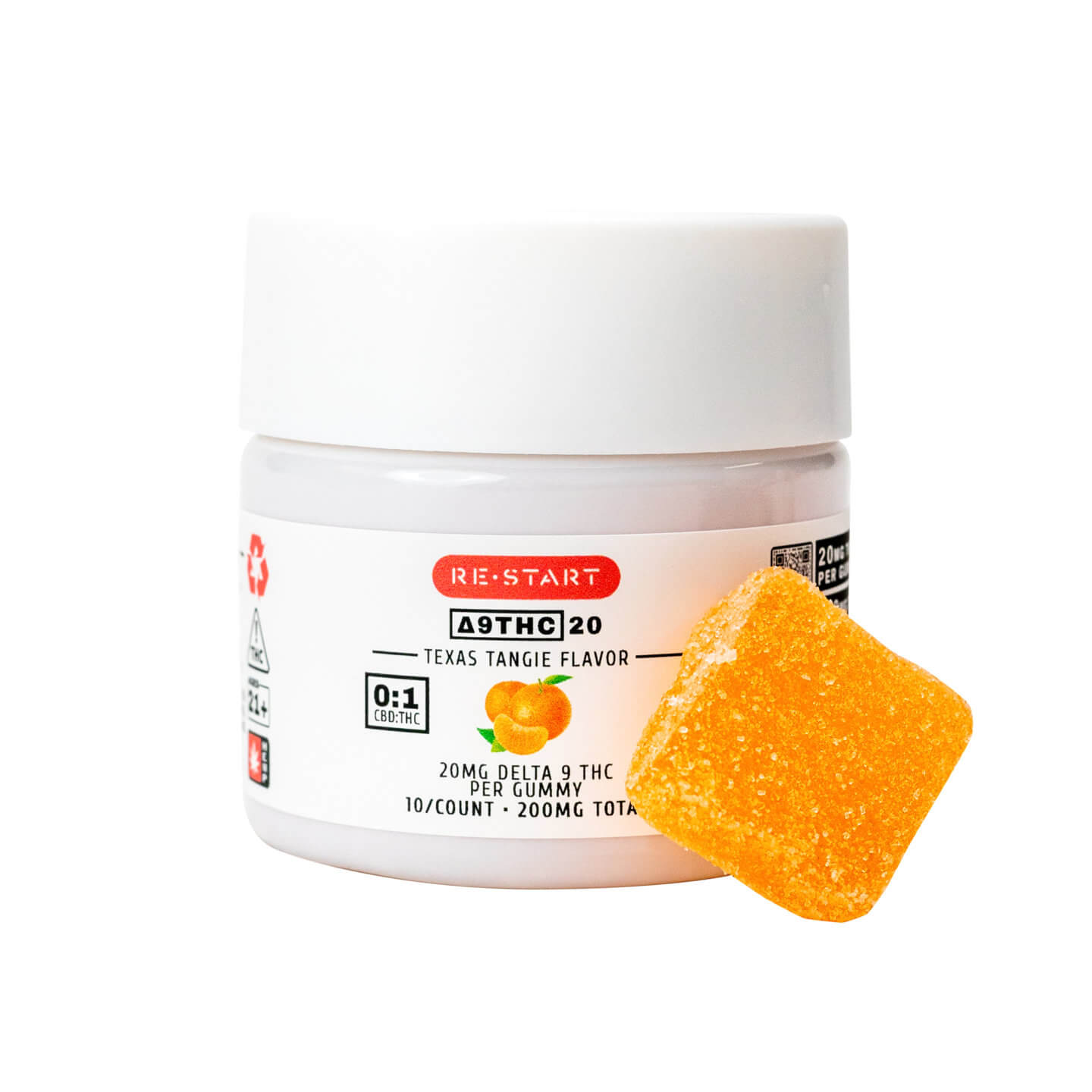 delta 9 THC gummies in tangerine flavor