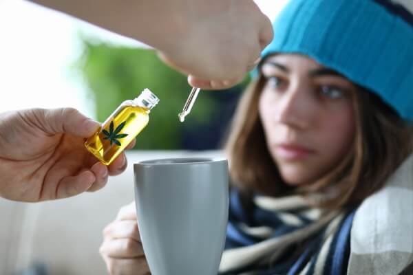 adding marijuana oil to tea