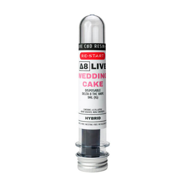 delta_8_live_resin_wedding_cake_disposable_vape_restart_cbd_austin_TExas