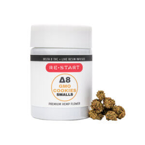 delta_8_gmo_cookies_live_Resin_smalls_14_gram_Restart_cannabis_austin_Texas