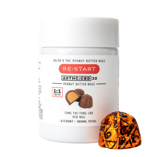 Delta 9 THC CBD 30mg Peanut Butter Nugs
