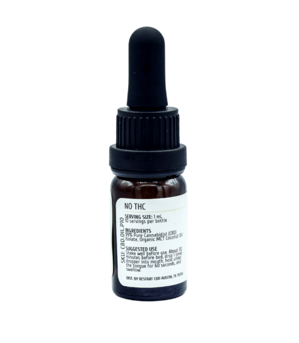 Pure CBD Isolate Oil 1500mg 15mL NO THC - Image 3