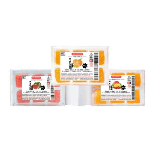 Delta 9 THC 20mg Gummies Trio 3 x 6-ct  + Free D9 20mg Sample