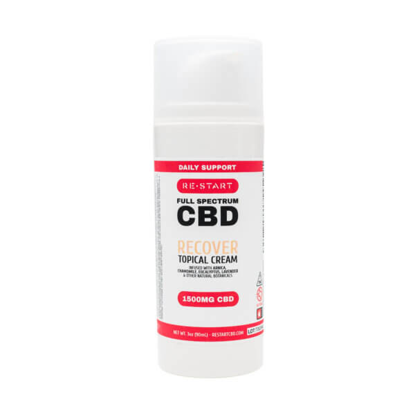Recover CBD Topical Cream 1500mg 3oz