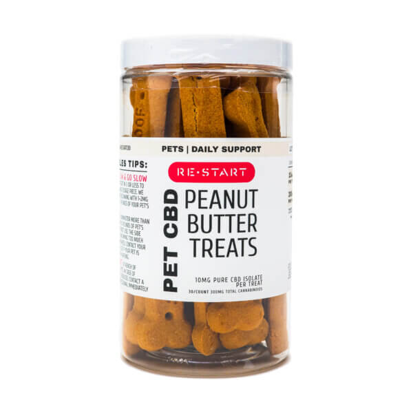 Peanut Butter CBD Dog Treats - NO THC for Pets