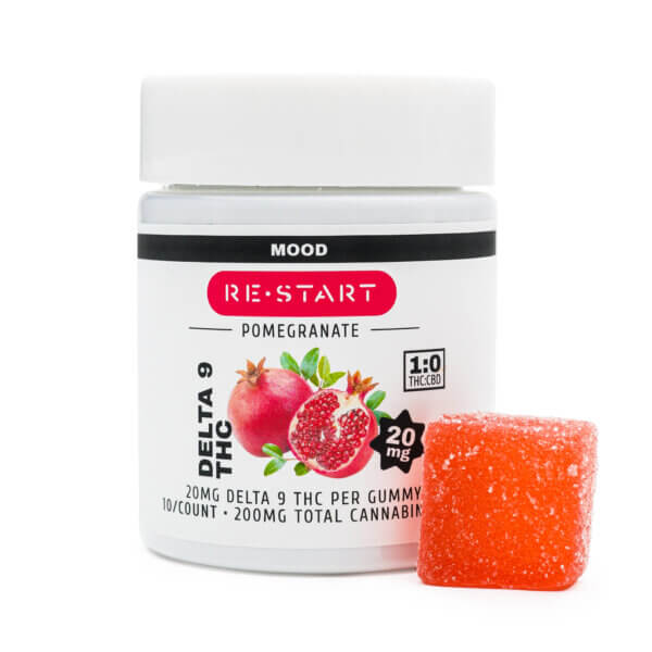 Delta 9 THC 20mg Gummies - Pomegranate