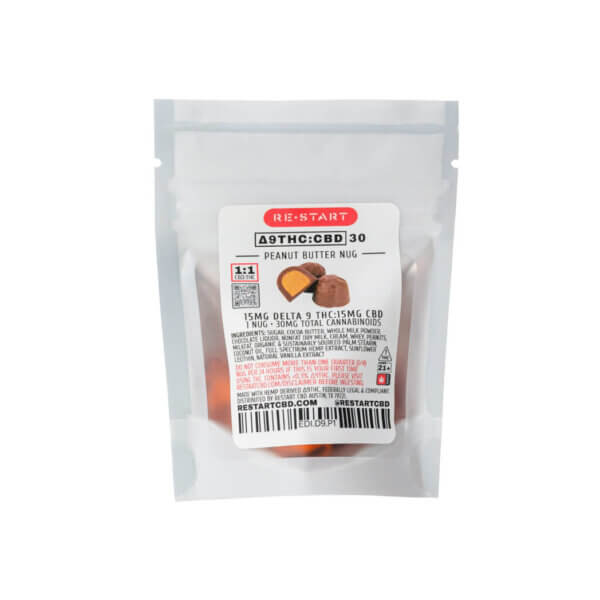 Delta 9 THC CBD 30mg Peanut Butter Nug  1-ct