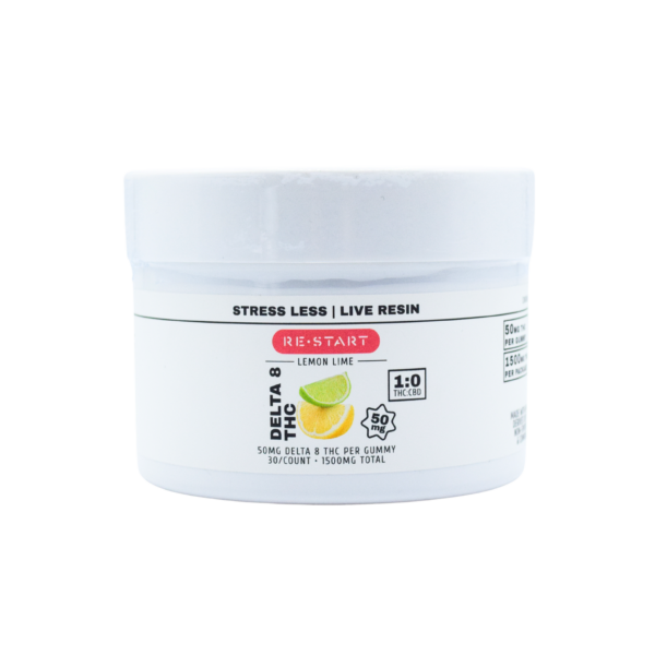 Delta 8 THC 50mg Lemon Lime Gummies - Live Resin - Image 2