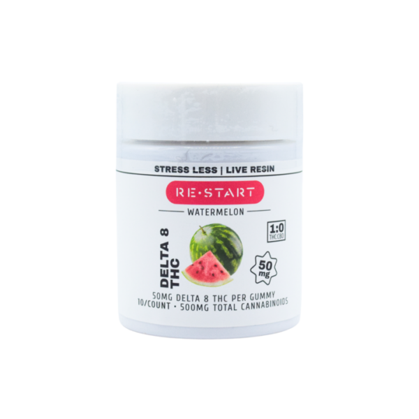 Delta 8 THC 50mg Watermelon Gummies - Live Resin