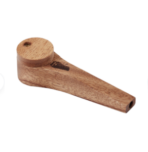 Bearded Exotic Wooden Pipe w/lid Mahogany