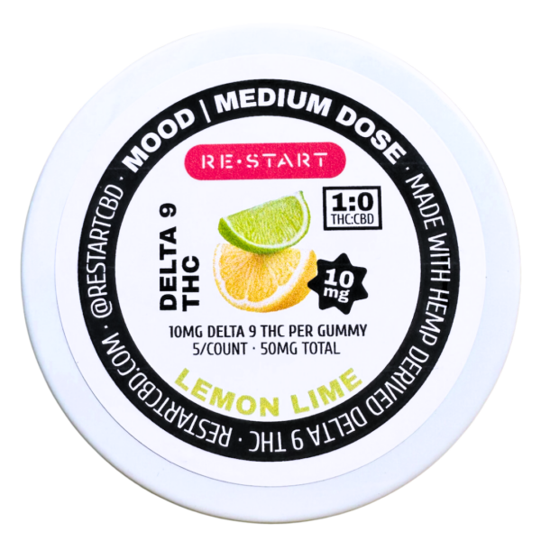 Delta 9 THC 10mg Gummies - Lemon Lime - Image 3