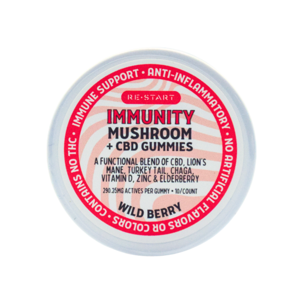 CBD Immunity Mushroom Gummies Wild Berry (Better Sleep) - Image 2
