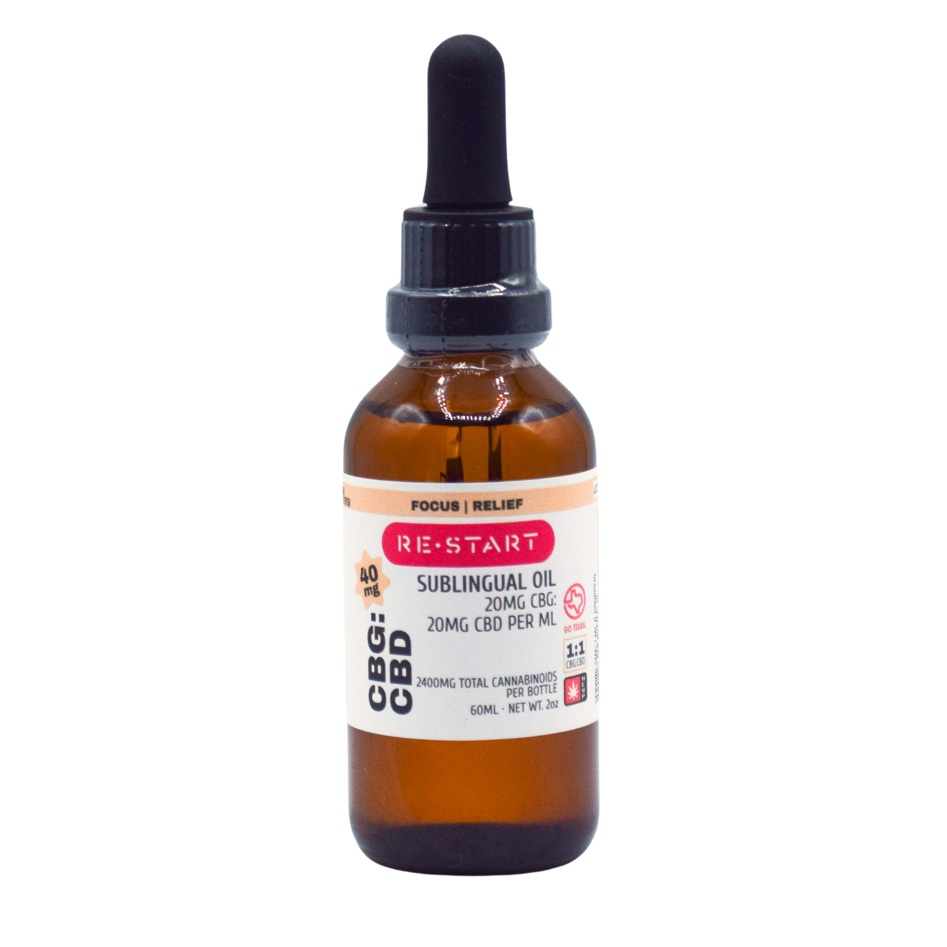 CBD CBG Oil for Cognitve Support | Restart CBD Austin Texas
