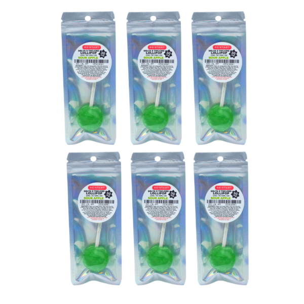 Delta 9 THC 20mg + CBD 10mg Lollipops Sour Apple - Image 2