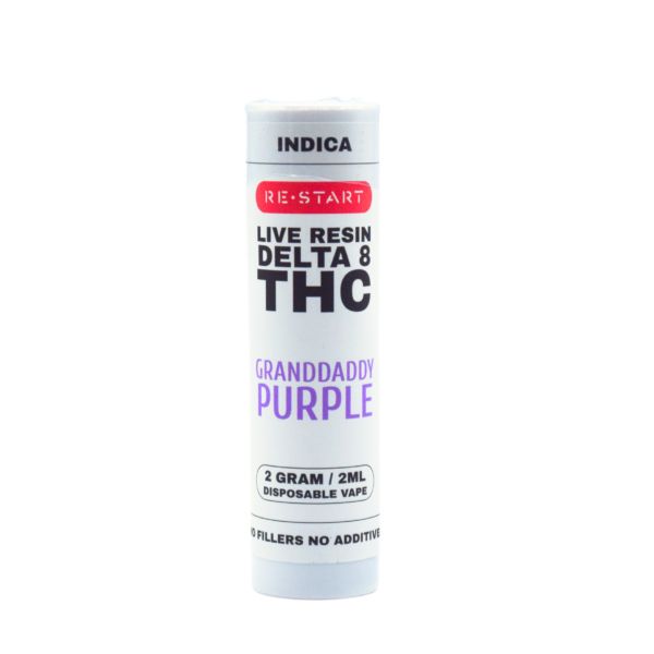 Delta 8 Vape Disposable (I) Granddaddy Purple 2mL (Reg. Price $40)