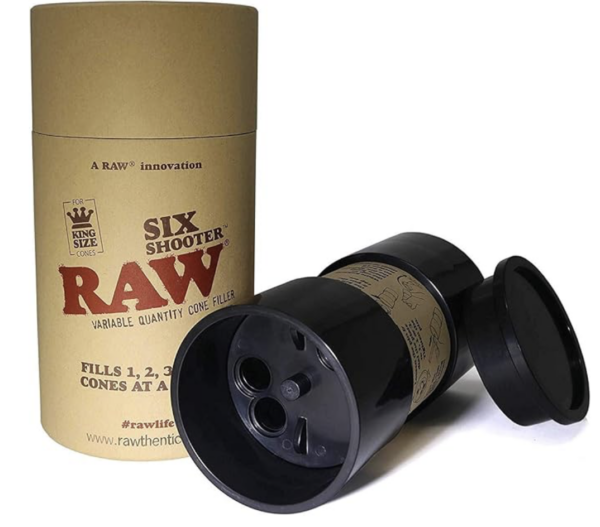RAW Six Shooter (1 1/4 Size) + Free 6/pk Raw Cones