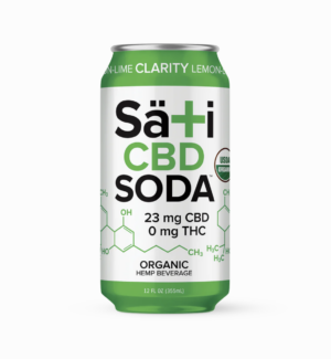 Sati Orrganic CBD Soda Lemon Lime Clarity