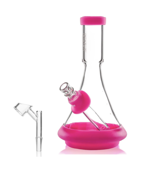 GRAV DECO Beaker in Silicone - Pink (In-Store) “Free Banger Bowl"