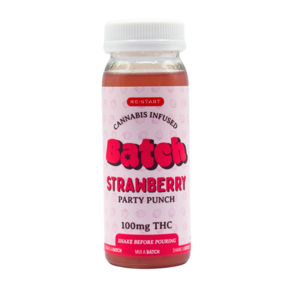 RESTART Batch 100mg Delta 9 THC Party Punch  4oz Strawberry (Reg. Price $21.99)