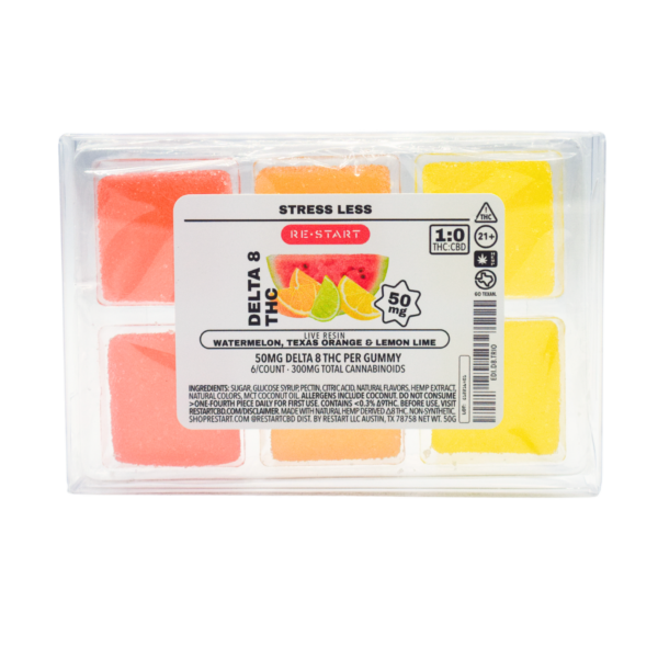 Delta 8 THC 50mg Gummies 6pk - Live Resin