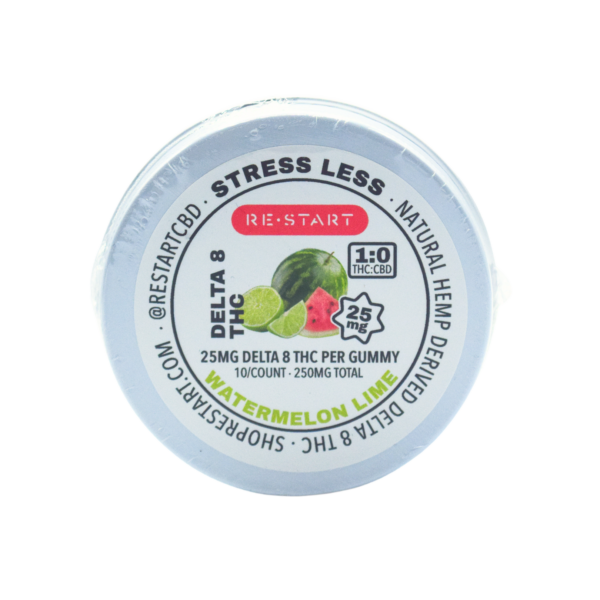 Delta 8 THC 25mg Relief Gummies Watermelon Lime - Image 2
