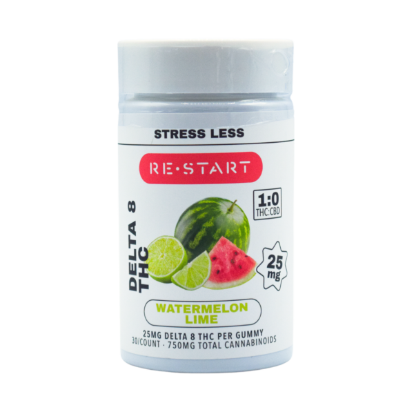 Delta 8 THC 25mg Relief Gummies Watermelon Lime