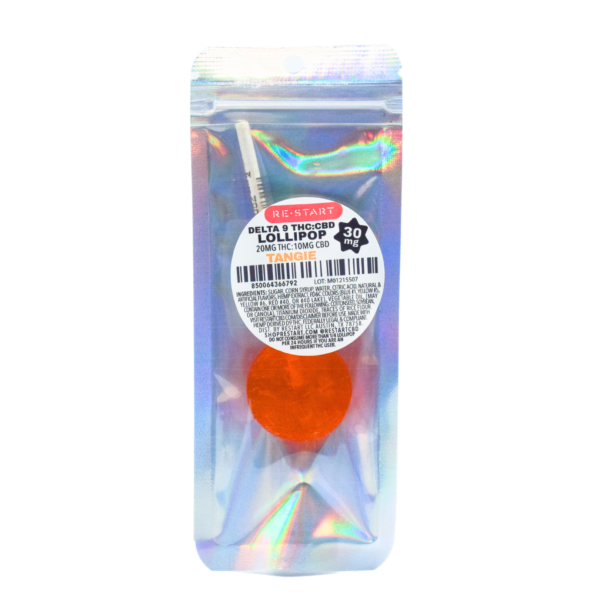 Delta 9 THC 20mg + CBD 10mg Lollipops Tangie