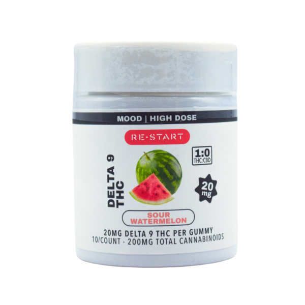Delta 9 THC 20mg Gummies - Sour Watermelon