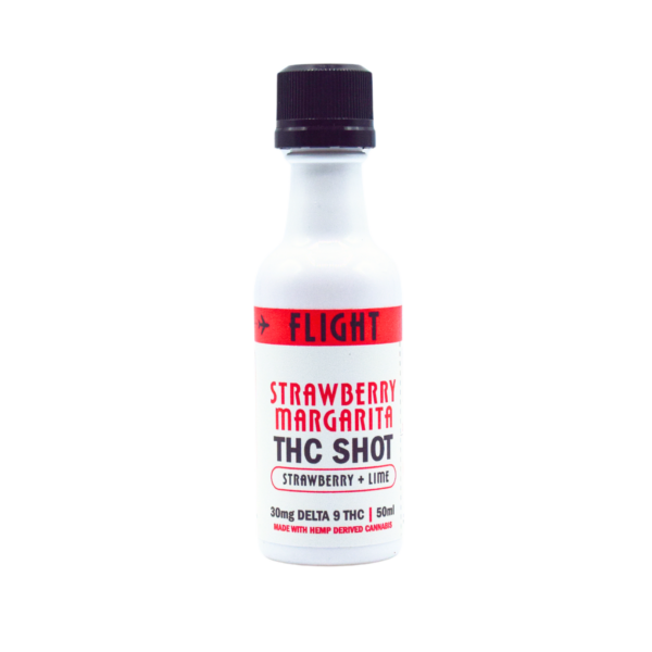 Flight Elixir Delta 9 THC 30mg Cocktail Shot - Strawberry Margarita 50mL