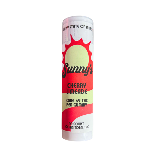 Sunny’s Delta 9 THC 10mg Cherry Limeade Gummies - Image 2