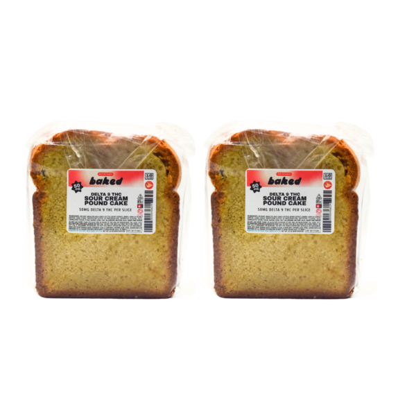 RESTART Baked Delta 9 THC 50mg Sour Cream Pound Cake 2/ct
