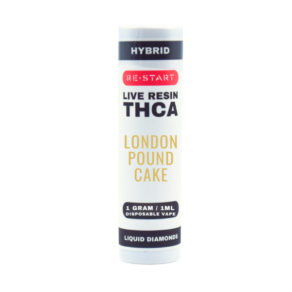 THCA Vape Cart London Pound Cake 1mL (Hybrid) Live Ressin