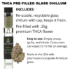 THCA Pre-Filled Glass Chillum Chem Trails - Premium Sativa