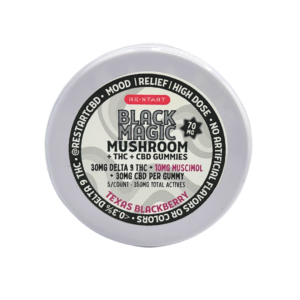 Delta 9 Black Magic Mushroom Texas Blackberry Gummies 70MG