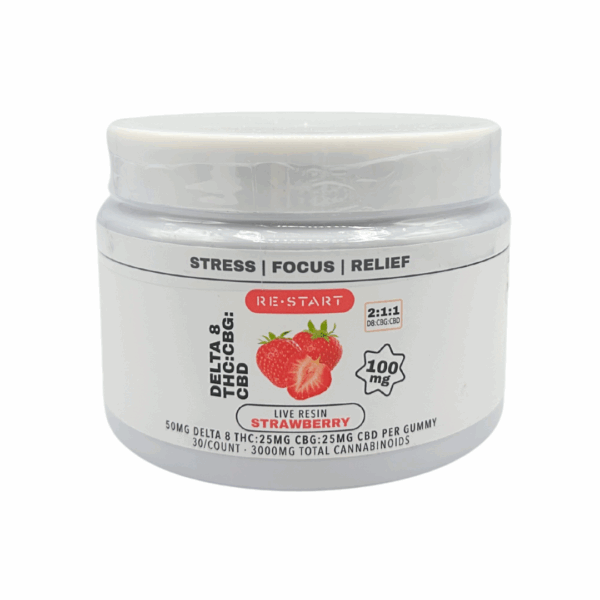 Live Resin Delta 8 THC CBG CBD 100mg Gummies