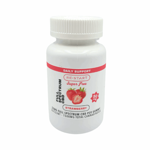 Sugar-Free CBD 50mg Gummies - Strawberry