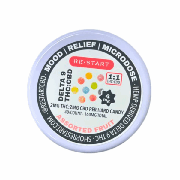 Microdose Delta 9 THC Hard Candy 40-ct