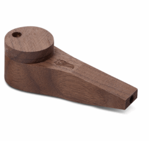 Bearded Circle Wooden Pipe w/Lid Walut